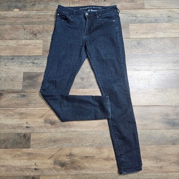 Articles of Society Jeans Womens Dark Wash Denim Mid Rise Skinny Size 28 - Picture 1 of 16